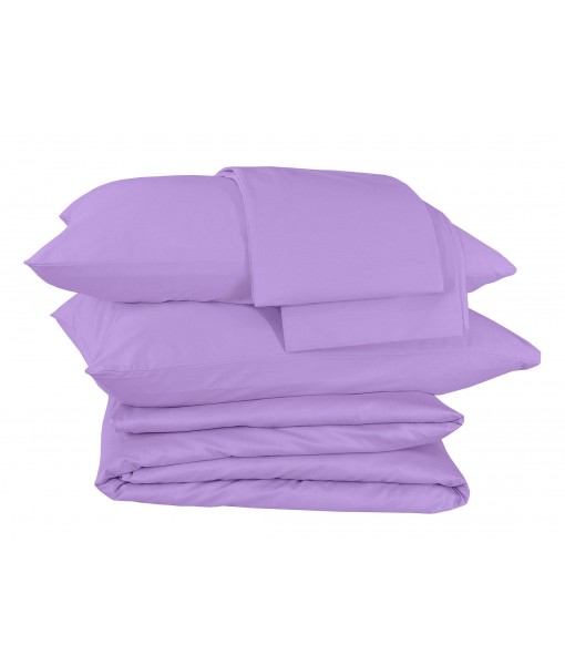 Bedding set, purple sateen