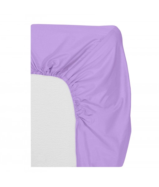 Fitted sheet, purple sateen